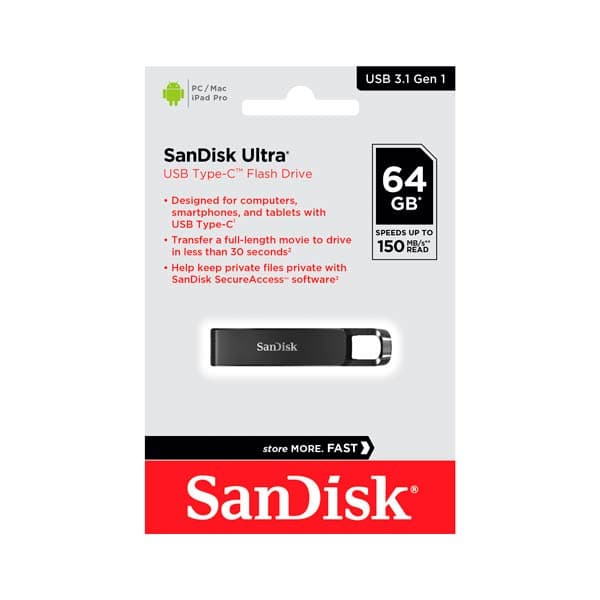 SanDisk Ultra USB Type-C 64 GB Flash Drive