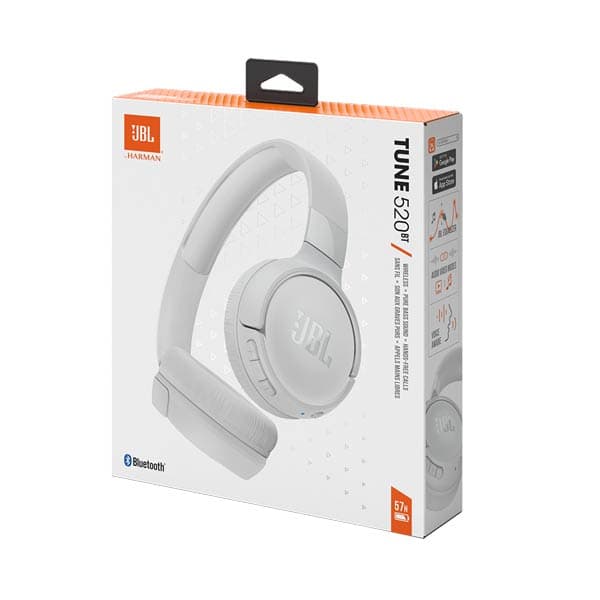 JBL T520BT Wireless White Headphones