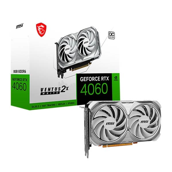 MSI GeForce RTX™ 4060 8GB VENTUS 2X OC White