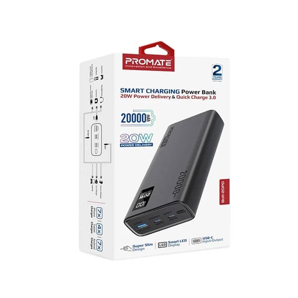Bolt-20PD Mobile Charger Black