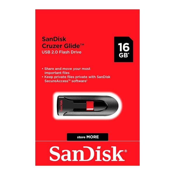 SanDisk Cruzer Glide 16GB USB Flash Drive