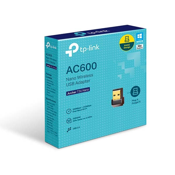 TP-Link Archer T2U AC600 Nano Wireless USB Adapter