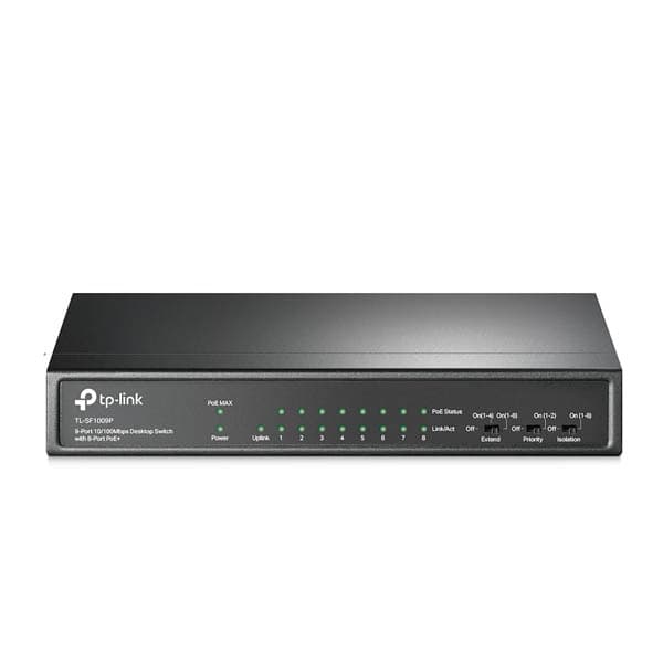 TP-Link TL-SF1009P 9-Port 10/100Mbps Desktop Switch with 8-Port PoE
