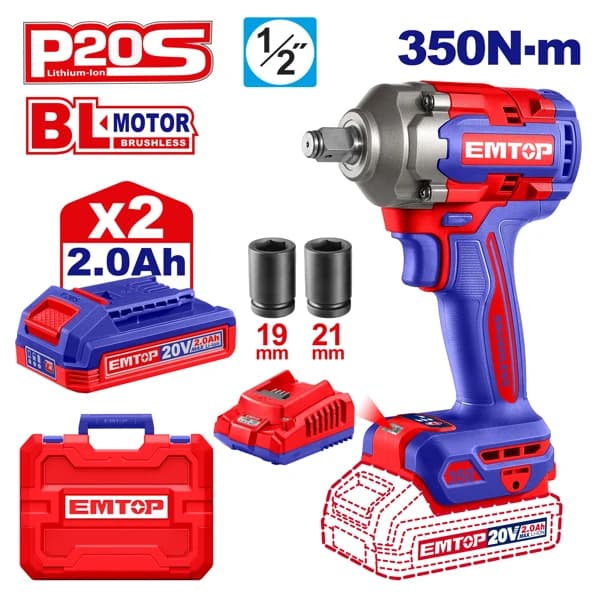 Cordless impact wrench ECIWL2035
