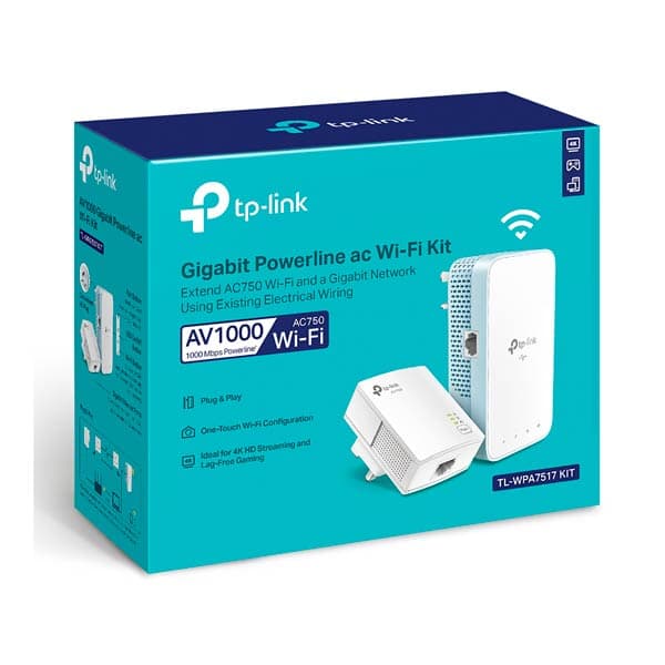 TP-Link TL-WPA7517 AV1000 Gigabit Powerline ac Wi-Fi Kit