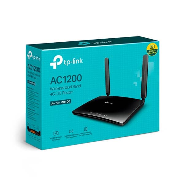 TP-Link Archer MR400 AC1200 Wireless Dual Band 4G LTE Router