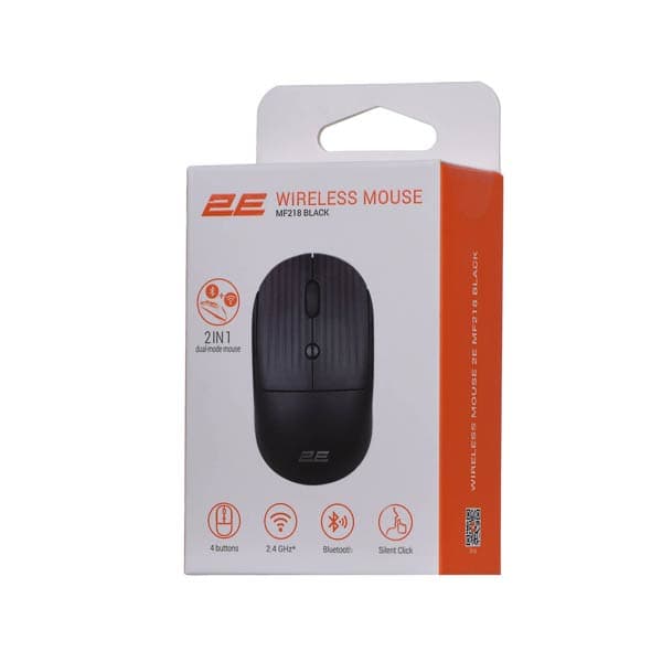 2E MF218 Silent WL Black Mouse 2E-MF218WBK