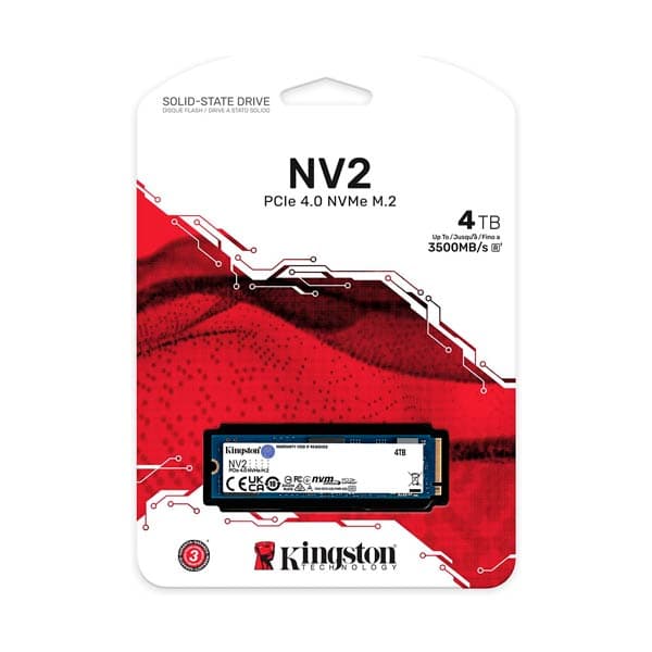 Kingston 4TB NV2 PCIe NVMe SSD SNV2S/4000G