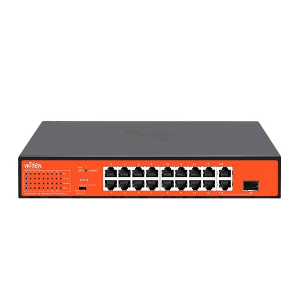 Wi-Tek WI-PS518G 16-Port PoE Switch