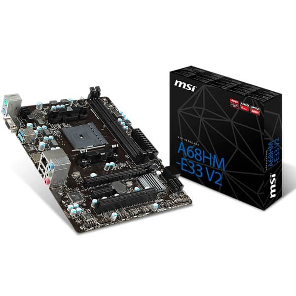 MSI A68HM-E33 V2 FM2 Plus Motherboard