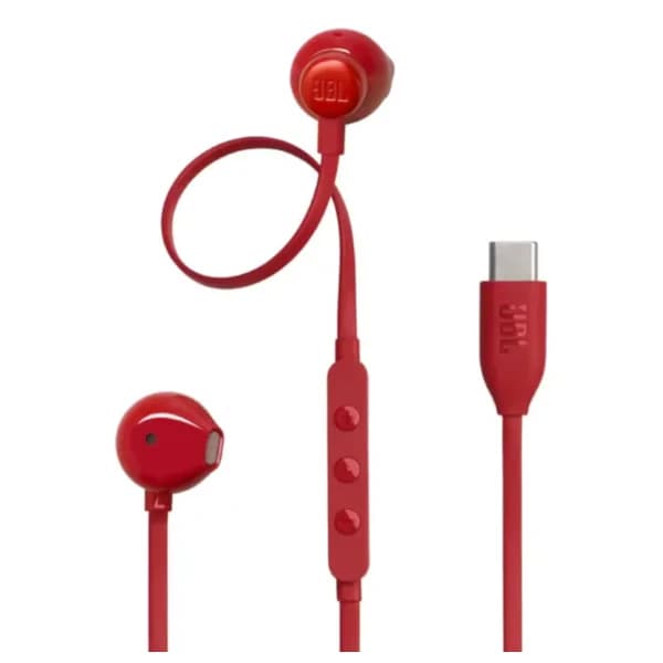 JBL Tune 305C USB Red Headphones JBLT305CRED