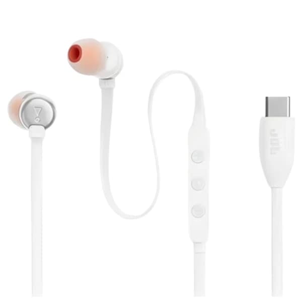 JBL Tune 310C USB-C White Headphones JBLT310CWHT