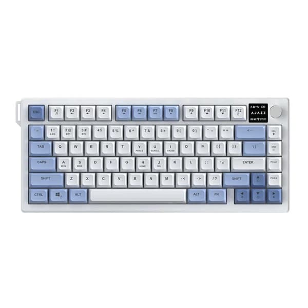 Ajazz AF82 Light Blue and White Keyboard məhsul şəkli
