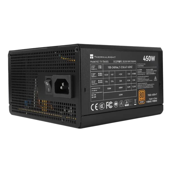 Thermalright TR-TB450S 450W 80 Plus Bronze Power Supply məhsul şəkli