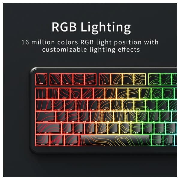 Ajazz AK820 MAX HE Contour Line Black məhsul şəkli