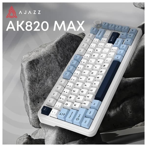 Ajazz AK820 MAX PLUS Blue - White - Dark Blue məhsul şəkli