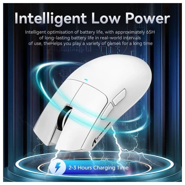 ATTACK SHARK X11 White Wireless Gaming Mouse məhsul şəkli