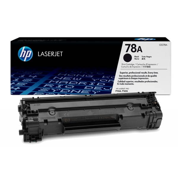 HP 78A Black Original LaserJet Toner Cartridge CE278A