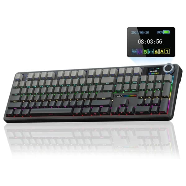 AULA F108 Pro Gradient Gray Zephyr Switch Wireless Keyboard