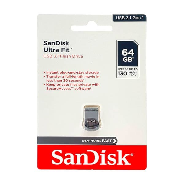 SanDisk Ultra Fit USB 3.2 64GB Flash Drive