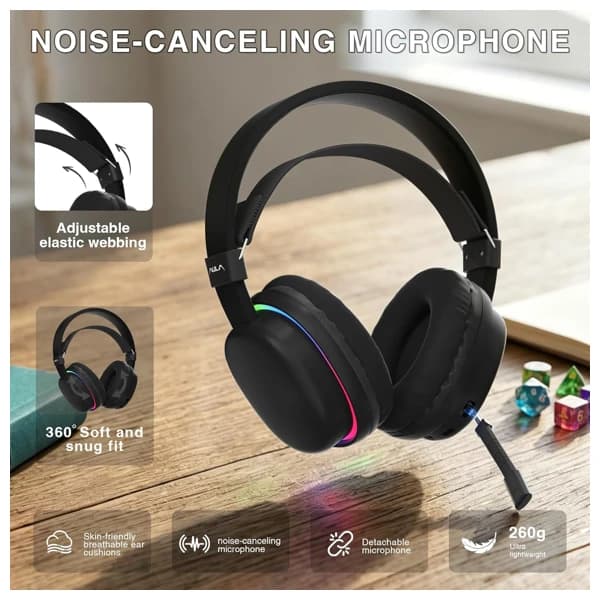 AULA G7 Black Tri-Mode Wireless Игровая Гарнитура məhsul şəkli