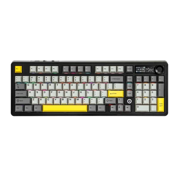 Ajazz AK980 V2 Black-Gray-Yellow məhsul şəkli