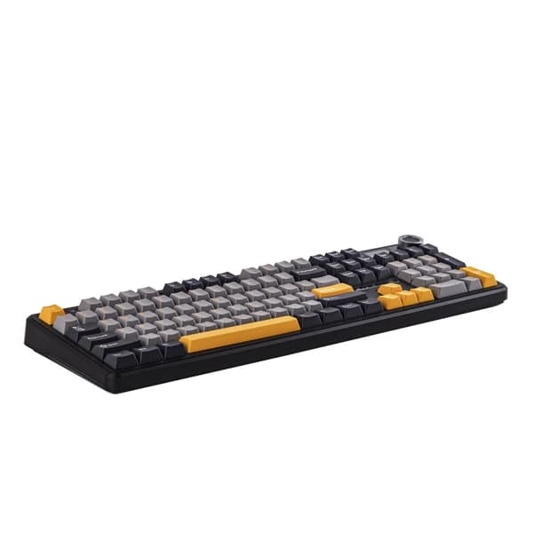 AULA F108 Pro Gray Yellow Reaper Switch Беспроводная Клавиатура məhsul şəkli