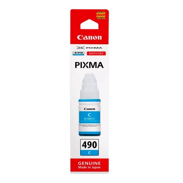 Canon GI-490 Cyan Ink Bottle - 70ml