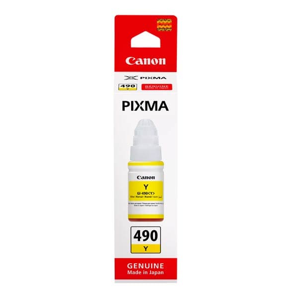 Canon GI-490 Yellow Ink Bottle - 70ml