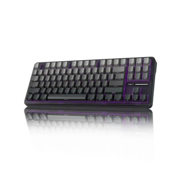 AULA F87 Black Механическая Клавиатура Space Crystal Switch məhsul şəkli
