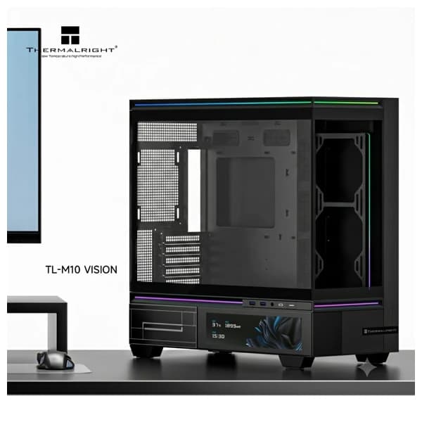THERMALRIGHT TL-M10 Vision Black Gaming Case məhsul şəkli