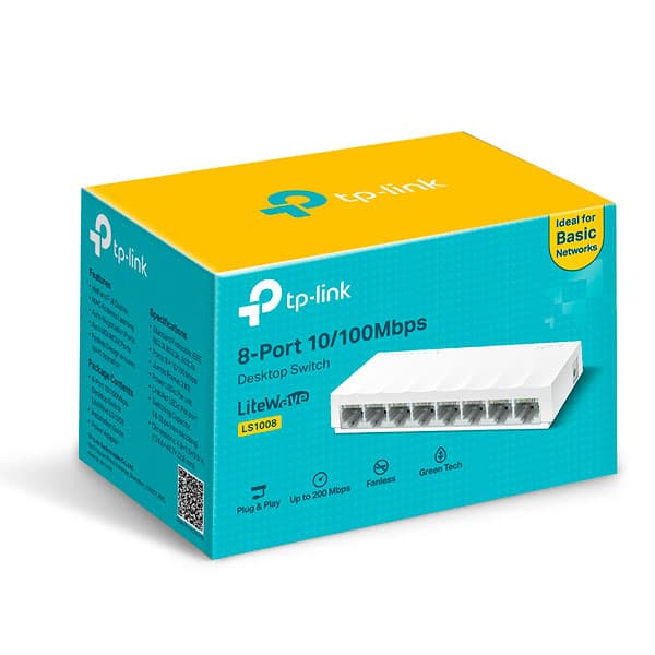 TP-Link LS1008 8-Port 10/100Mbps Desktop Switch