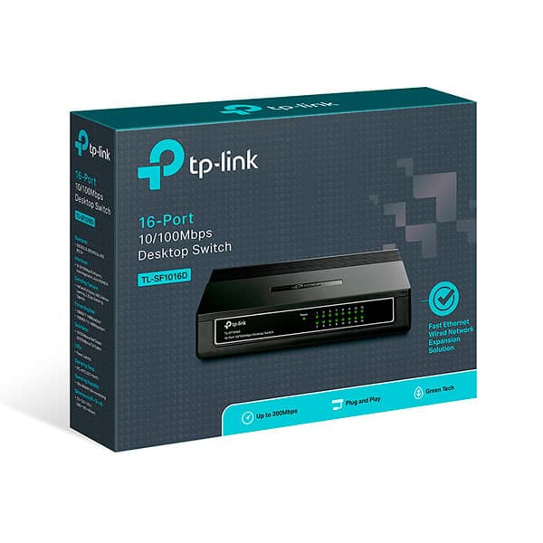 TP-Link TL-SF1016D 16-Port 10/100Mbps Desktop Switch