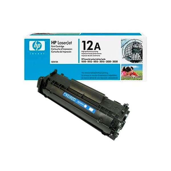 HP 12A Black Original LaserJet Toner Cartridge