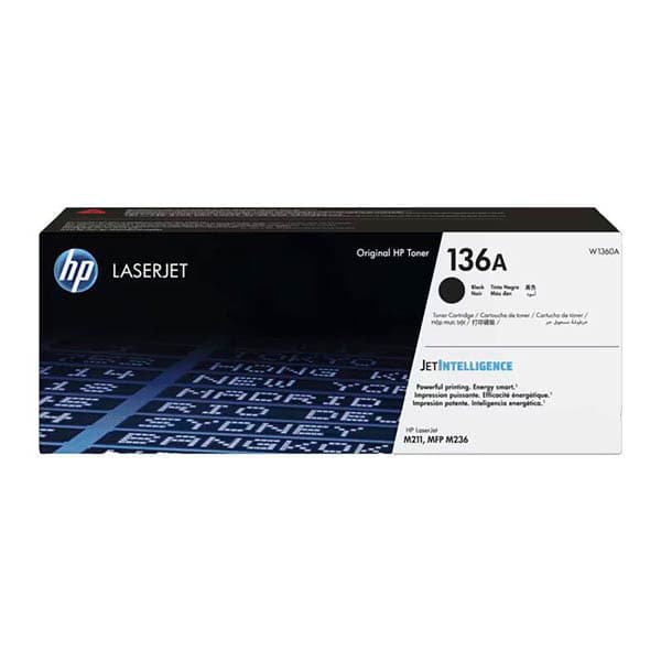 HP 136A Black Original LaserJet Toner Cartridge W1360A