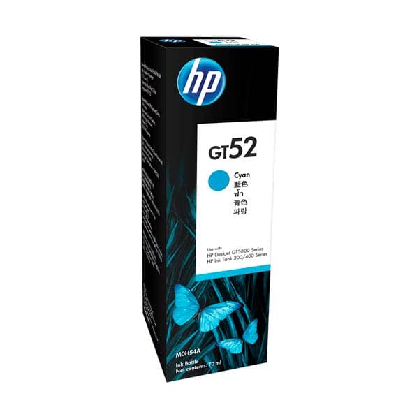 HP GT52 70-ml Cyan Original Ink Bottle