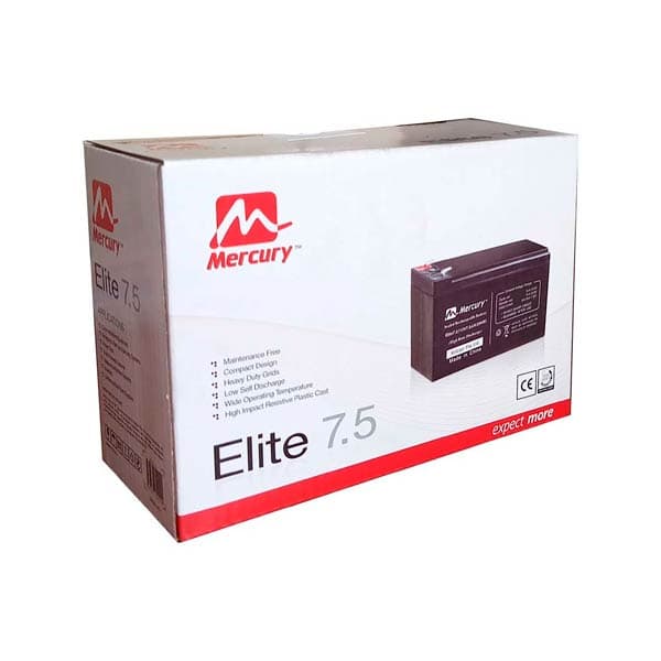 Mercury UPS Replacement Battery 7.5Ah 12V