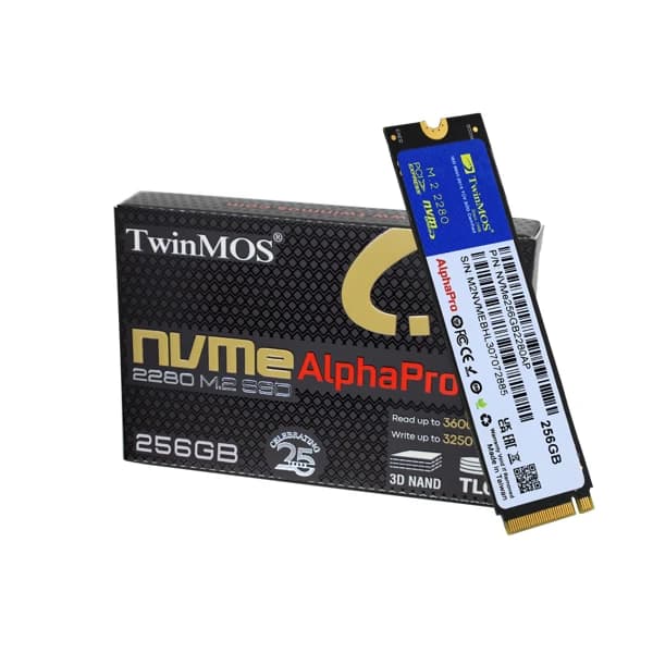   TWINMOS Alpha Pro 256GB M.2 2280 NVME SSD məhsul şəkli