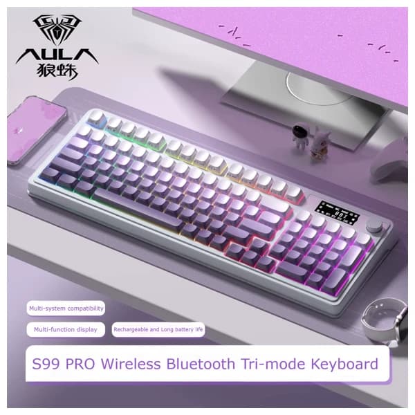 AULA S99 Pro Purple Gaming Keyboard məhsul şəkli