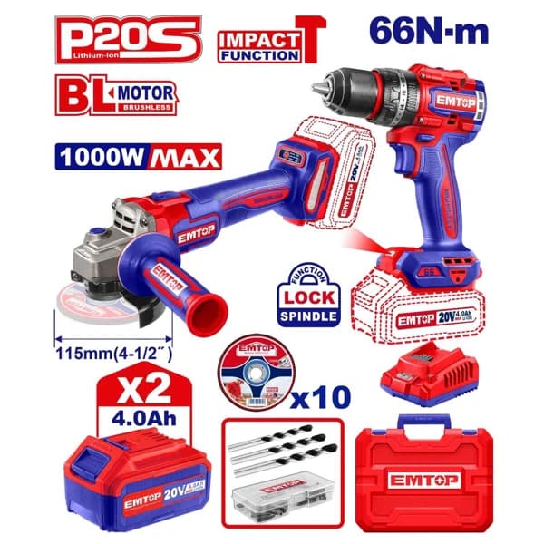 Cordless 2 pcs combo kit ECKL20273