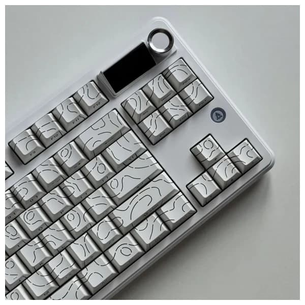 Ajazz MK87 Side Engraved Contour White məhsul şəkli