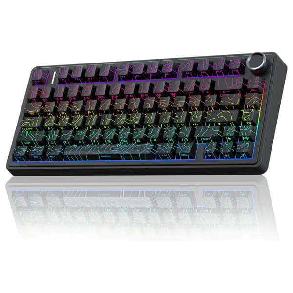 AULA F75 Black Contour Mechanical Keyboard məhsul şəkli