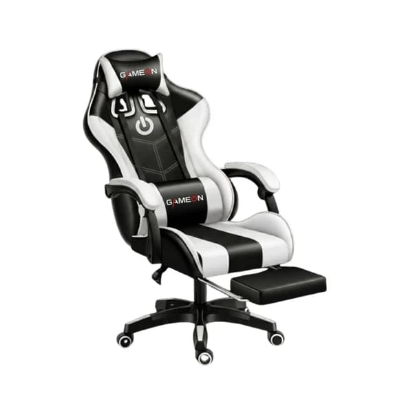 GAMEON GO-7001 White & Black Gaming Chair