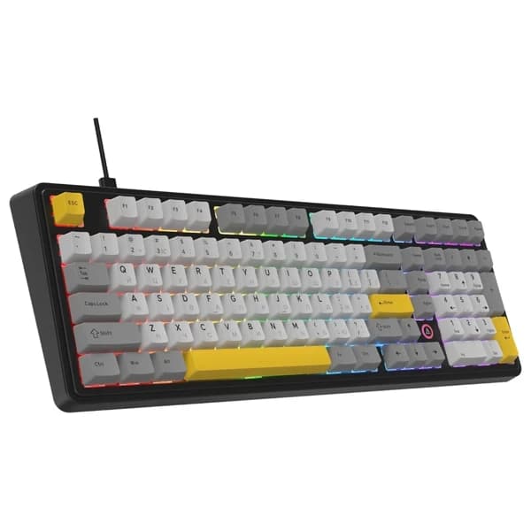 Ajazz AK980 Black - Gray - Yellow məhsul şəkli