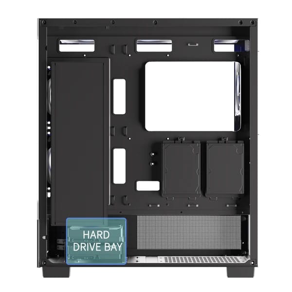 FPMAX Diamond E1 Nova Black PC Case məhsul şəkli