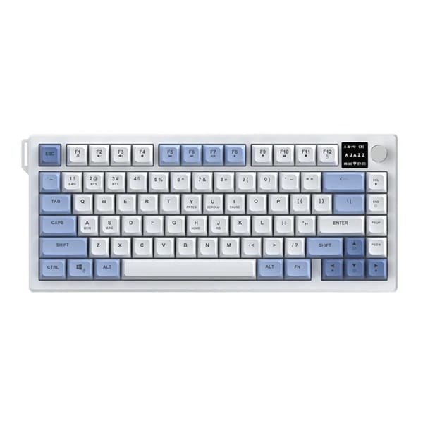 Ajazz AF82 Light Blue and White Keyboard məhsul şəkli