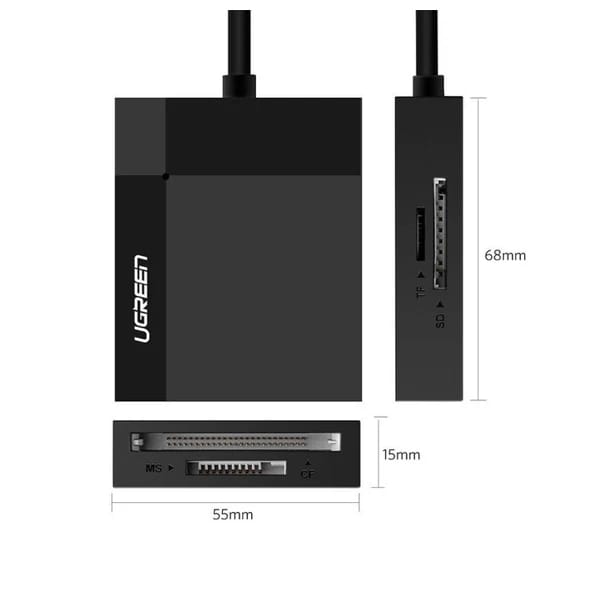 Ugreen CR125 4-in-1 USB 3.0 SD/TF Card Reader 30333 məhsul şəkli