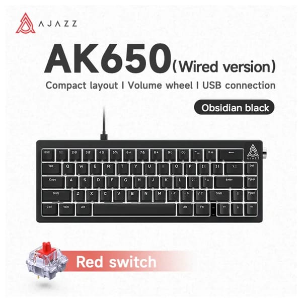 Ajazz AK650 Black məhsul şəkli