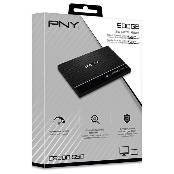 PNY CS900 2.5'' SATA III 500GB SSD məhsul şəkli