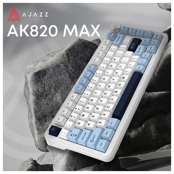Ajazz AK820 MAX PLUS Blue - White - Dark Blue məhsul şəkli